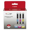 Canon Inkcart, Cli-251, Cyan/Magenta/Yellow, PK12 6514B009